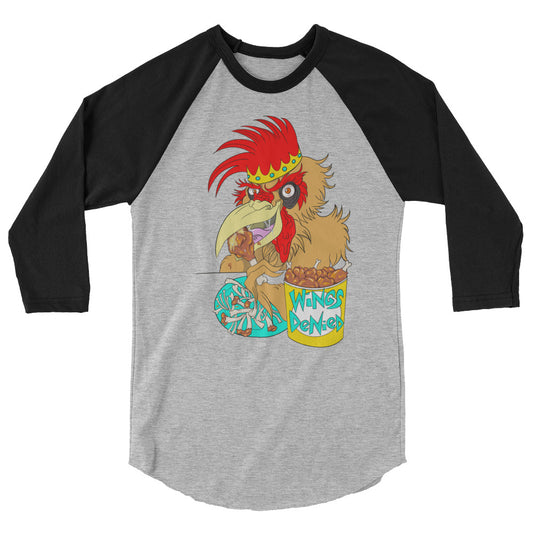 Cannibal Chicken Baseball T 3/4 Sleeve