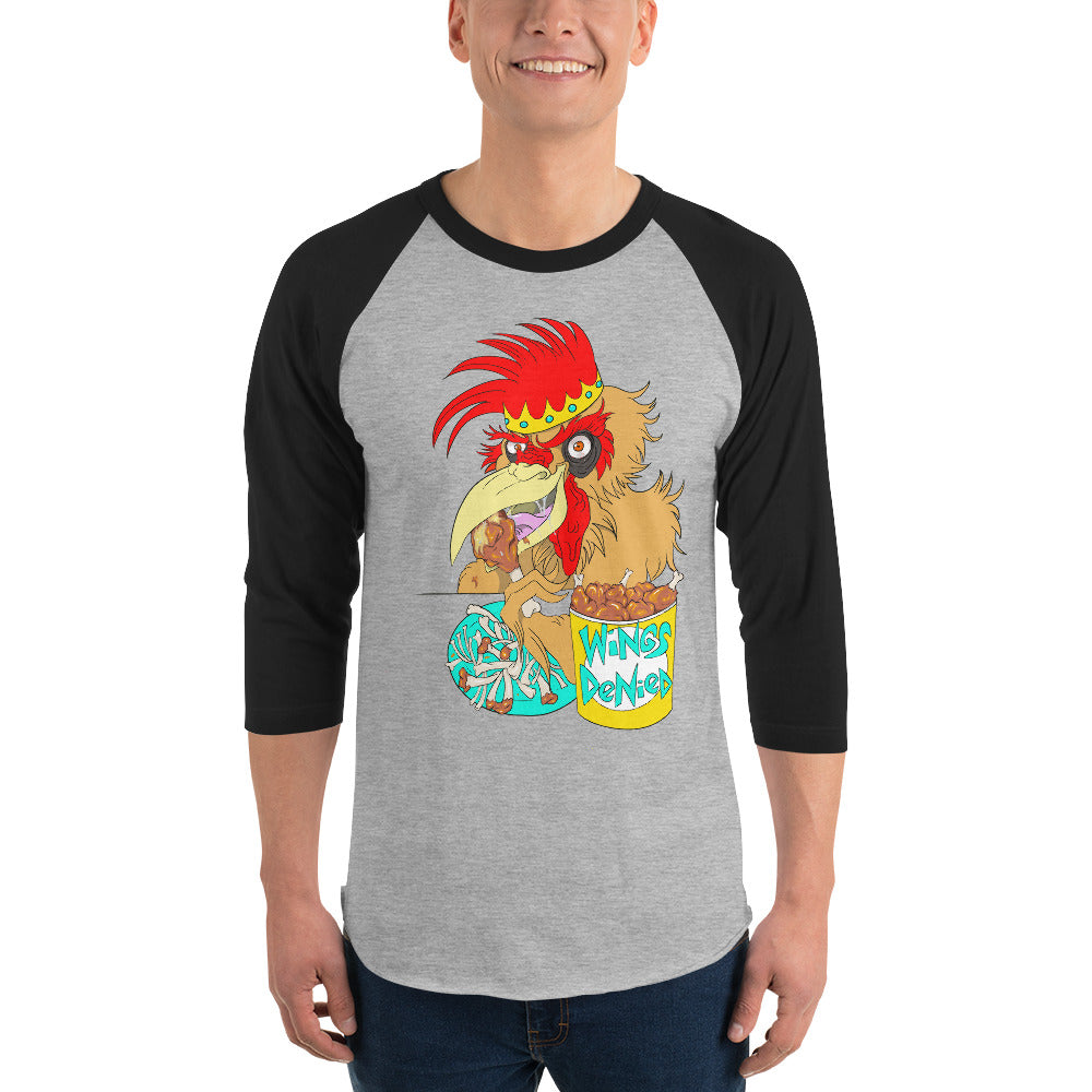 Cannibal Chicken Baseball T 3/4 Sleeve