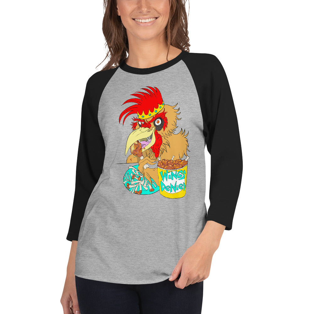 Cannibal Chicken Baseball T 3/4 Sleeve